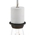 E27 Semi-flush Metal Lamp Holder Kit - Matt White